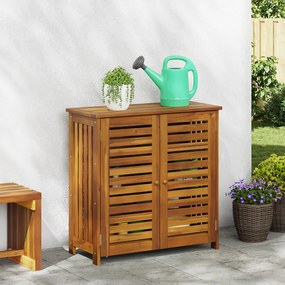 vidaXL Ντουλάπι Κήπου Καστανό 78 x 36.5 x 78cm Καμπούντα ξύλο ακακίας