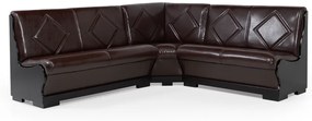 Γωνιακός καναπές Prestige, σκούρο καφέ 202x91x202cm  Πολυμορφικός –RUB-TED-080