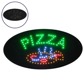 Φωτιστικό LED Σήμανσης Οβάλ PIZZA με Διακόπτη ON/OFF και Πρίζα 230v 48x2x25cm GloboStar 96301
