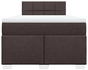 ΚΡΕΒΑΤΙ BOXSPRING ΜΕ ΣΤΡΩΜΑ ΣΚΟΥΡΟ ΚΑΦΕ 120X200 ΕΚ. ΥΦΑΣΜΑΤΙΝΟ 3285858