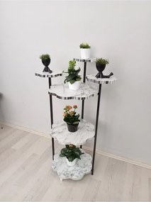Stewehome Διακοσμητικό σταντ για γλάστρες από μελαμίνη Λευκό