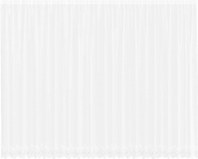 vidaXL Κουρτίνα Δαντέλας Λευκό 260 x 600 εκ Πολυεστέρας