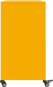 vidaXL Ντουλάπι Μουσταρδί 100,5x39x72 εκ. από Ατσάλι