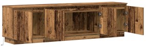 vidaXL Κουτί τηλεόρασης με LED Παλιό Ξύλο 180x38x49 εκ Επεξεργασμένο Ξύλο