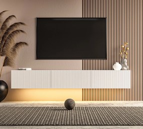 Έπιπλο Τηλεόρασης Λευκό AECRO 180x31.4x28.6