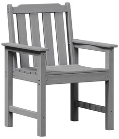 vidaXL Καρέκλες Κήπου 6 τεμ Ανοιχτό Γκρι 65.5x55.5x88 εκ. HDPE