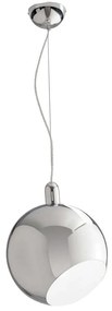 Φωτιστικό Οροφής Narciso I-NARCISO-S30 1xE27 Φ30x120cm Chrome Luce Ambiente Design Metal