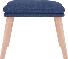 vidaXL Υποπόδιο Μπλε 45 x 29,5 x 35 εκ. Υφασμάτινο