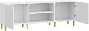 VidaXL Ντουλάπι TV Γυαλιστερό Λευκό 150 x 31 x 50 εκ.