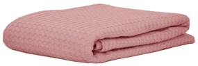 Κουβέρτα Πικέ King Size (240x260) Anna Riska Waffle Michelle Ροζ