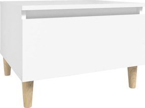 vidaXL Βοηθητικά Τραπέζια 2 τεμ. Λευκά 50x46x35 εκ. Επεξεργασμένο Ξύλο