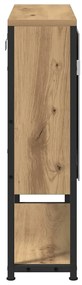 vidaXL Ντουλάπι μπάνιου με καθρέφτη artisan δρυς 60 x 16 x 60 εκ