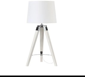 Επιτραπέζιο Φωτιστικό - Πορτατίφ TF17701TWCW 1ΧΕ27 Φ30XH65CM Mousse White Aca Decor Metal,Wood