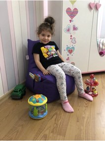 Stewehome Παιδική πολυθρόνα αχλάδι για ηλικίες 1 έως 8 ετών από ύφασμα 35x40x60 cm