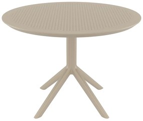 SKY TAUPE Φ105X74εκ. ΤΡΑΠΕΖΙ ΠΟΛ/ΝΙΟΥ