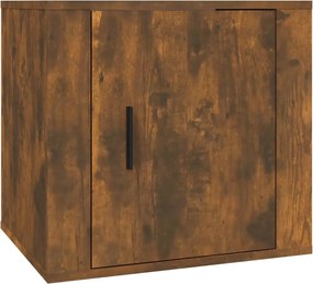 vidaXL Κομοδίνο Καπνιστή Δρυς 50 x 39 x 47 εκ.