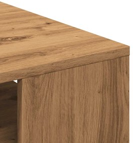 Τραπεζάκι σαλονιού Artisan Oak 55x55x42 cm Κατασκευασμένο ξύλο - Καφέ