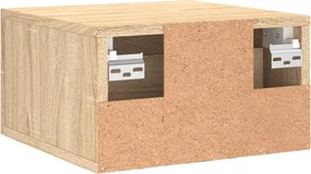 vidaXL Κομοδίνα Επιτοίχια Sonoma Δρυς 35 x 35 x 20 εκ.