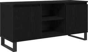 vidaXL Ντουλάπι TV 104 x 35 x 50 εκ. Μαύρη Οξυά Επεξεργασμένο Ξύλο