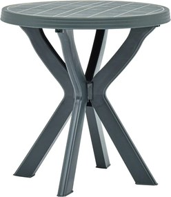 vidaXL Τραπέζι Bistro Πράσινο Ø70 εκ. Πλαστικό