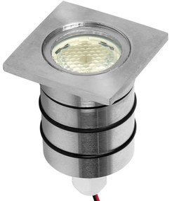 Φωτιστικό Δαπέδου Χωνευτό VK/01055/MC 5x5x5,5cm 1xGU10 35W IP65 Nickel VKLed