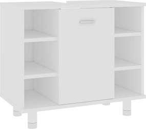 vidaXL Ντουλάπι Νιπτήρα Λευκό 60 x 32 x 53,5 εκ. Επεξ. Ξύλο