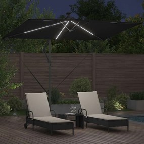 vidaXL Ομπρέλα ηλίου 294 x 200 x 270 εκ Πολυεστέρας και Αλουμίνιο