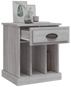 vidaXL Κομοδίνο Γκρι Sonoma 43x36x50 εκ.