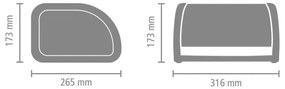 Κουτί για ψωμί Brabantia Roll Top 646888, 11 l, 31,6x26,5 cm, Ειδική κατασκευή, Inox