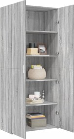 vidaXL Ντουλάπι Γκρι Sonoma 80x42,5x185 εκ. από Επεξεργασμένο Ξύλο