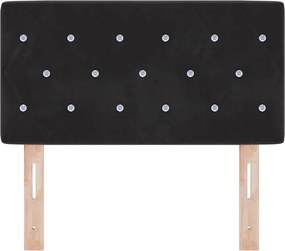 vidaXL LED κεφαλάρι με φώτα λωρίδας LED Μαύρο 80 cm Πολυεστέρας