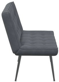 vidaXL Πάγκος Σκούρο Γκρι 110x74x84 εκ. Βελούδινος