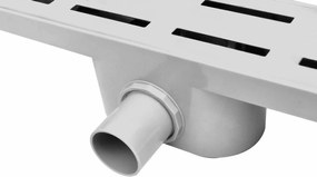 vidaXL Αποχετεύσεις Λευκό 88 x 8.8 x 8.5 εκ Μέταλλο