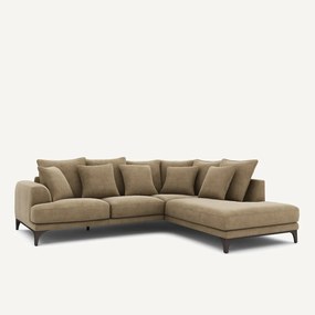 Γωνιακός καναπές από βελούδο stonewashed, ARMENTO