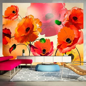 Φωτοταπετσαρία - Velvet poppies 350x270