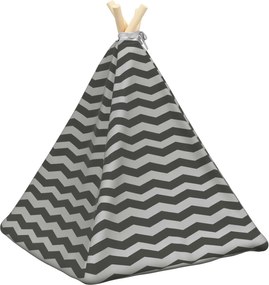 vidaXL Teepee για κατοικίδια με μαξιλάρι 50 x 50 x 60 cm Πολυεστέρας