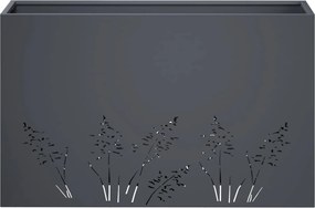 vidaXL Γλάστρα Κήπου 2 τμχ. Ανθρακί 80 x 30 x 49 εκ