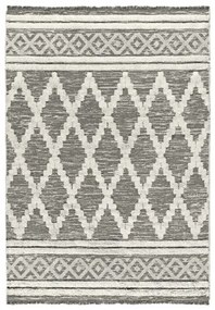 Χαλί βαμβακερό Morocotton 9235 150x220 Γκρι       Beauty Home