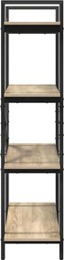 vidaXL Ράφι Βιβλίων Δρύς Sonoma 100 x 33,5 x 140 εκ Επεξεργασμένο ξύλο