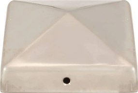 vidaXL Καπάκια Κολόνας Πυραμίδα 6 τεμ. 81x81 χιλ. Ανοξείδωτο Ατσάλι