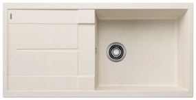 Blanco Metra XL 6 S Soft White SILGRANIT™ PuraDur™ Γρανιτένιος Νεροχύτης Αντιστρεφόμενος με 1 Γούρνα και Ποδιά 100x50cm
