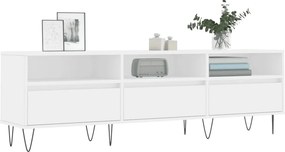 vidaXL Έπιπλο Τηλεόρασης Λευκό 150x30x44,5 εκ. Επεξεργασμένο Ξύλο