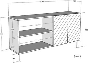Console Ida 120 - Anthracite, Gold Anthracite
Gold
