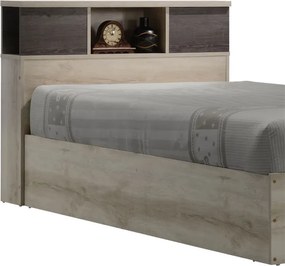 Κρεβάτι OLYMPUS pakoworld σε χρώμα castillo-toro 120x200εκ