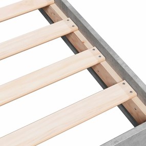 vidaXL Κρεβάτι δαπέδου Γκρι Σκυροδέματος 80 x 200 cm