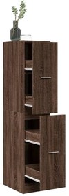 vidaXL Συρταριέρα Γενικής Χρήσης Καφέ Δρυς 30x41x144,5 εκ. Επεξ. Ξύλο