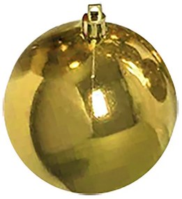 Σετ Μπάλες 6τμχ Γυαλιστερές Gold Δ7εκ. Xmas fest 93-3528