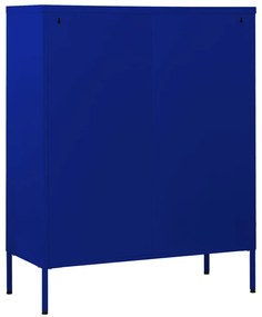vidaXL Συρταριέρα Ναυτικό Μπλε 80 x 35 x 101,5 εκ. από Ατσάλι