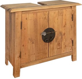 vidaXL Ντουλάπι Νιπτήρα 70x32x63 εκ. Μασίφ Ανακυκλωμένο Ξύλο Πεύκου
