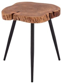 Τραπεζάκι Βοηθητικό Jax HM8202.11 38x40x48cm Ακακίας Natural-Black Μέταλλο,Ξύλο